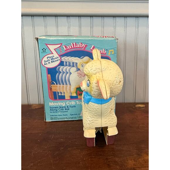 Vintage 1980s Lullaby Lamb Crib Toy Musical Moving Baby Nursery Toy - Picture 4 of 6